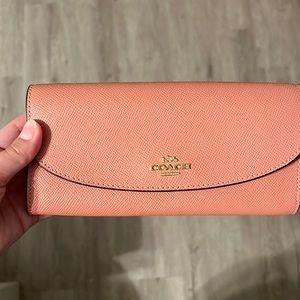 Pink coach wallet